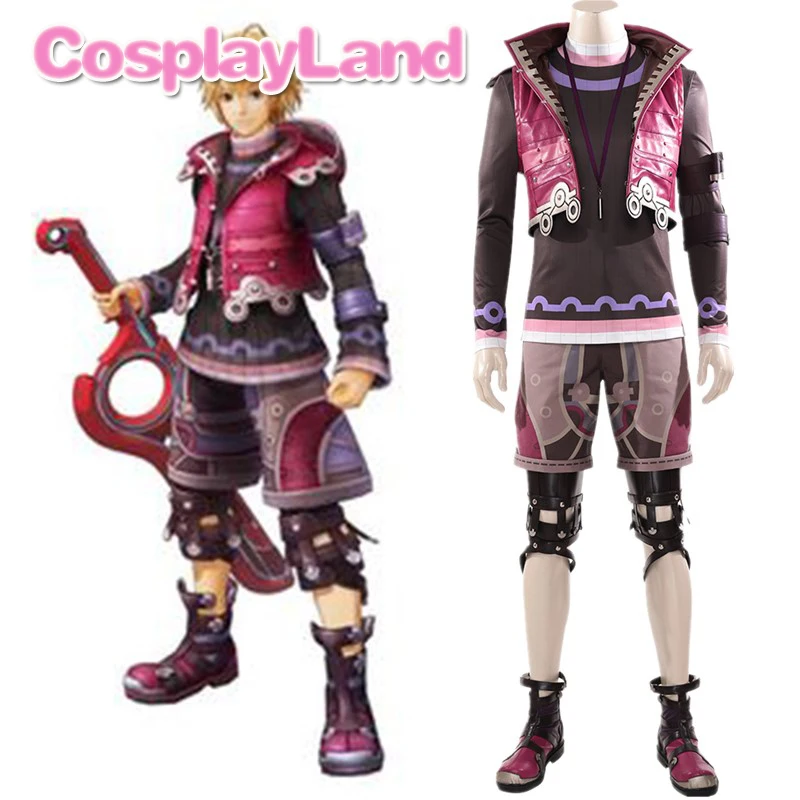 Xenoblade Chronicles 2 Shulk Costume Cosplay Gioco Caldo Costumi Di Halloween Per Adulti Uomo Di Fantasia Vestito Su Ordine Vestito
