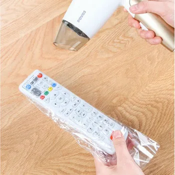 

5Pcs Clear Shrink Film TV Remote Control Cover Air Condition Remote Control Case Waterproof Protective Anti-dust Bag