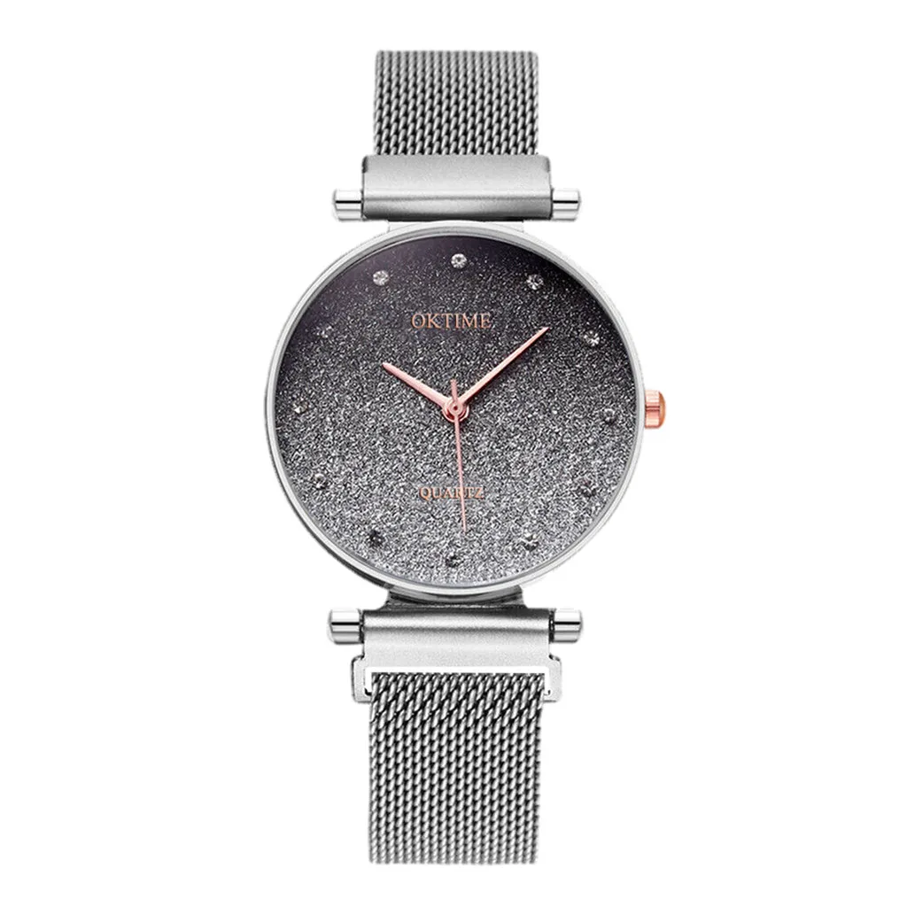 Reloj mujer модные женские часы небесные часы с магнитным ремешком женские кварцевые наручные часы с бриллиантами bayan kol saati