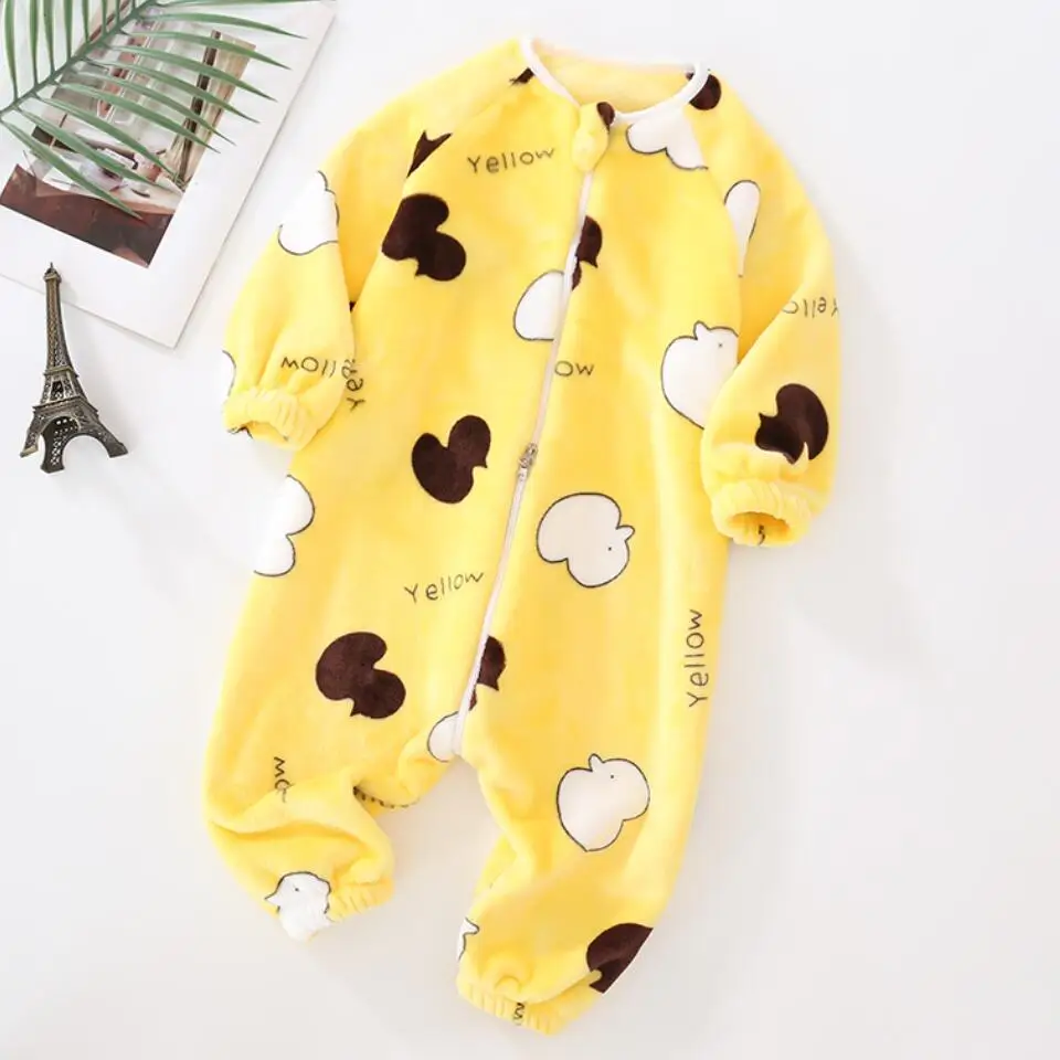 adonna nightgowns	 Baby Pajamas For Boys Girls Thick Warm Pajama Autumn Children Flannel Onesies Jumpsuits Winter Kids Cartoon Blanket Sleepwear baby girl nightgowns