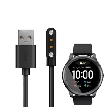 

Smartwatch Dock Charger Magnetic USB Charging Cable Base Cord Wire for Xiaomi Haylou Solar LS05 LS02 LS01 Sport Smart Watch