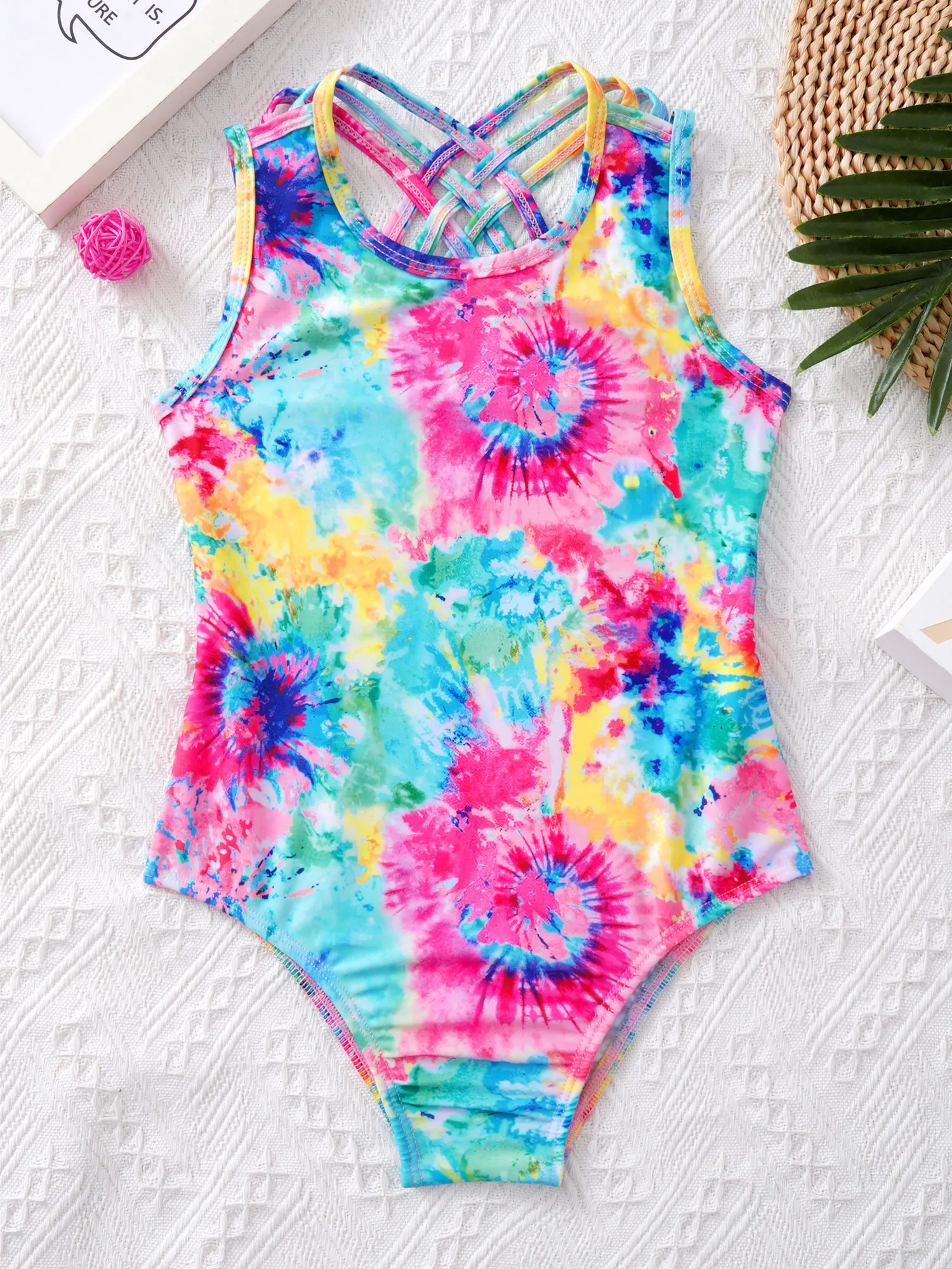 4-16Y Kids Girls Swimsuit New Children Swimwear One piece Swimming Outfit Summer Bathing Bikini Pool Beachwear Jumpsuit - 4