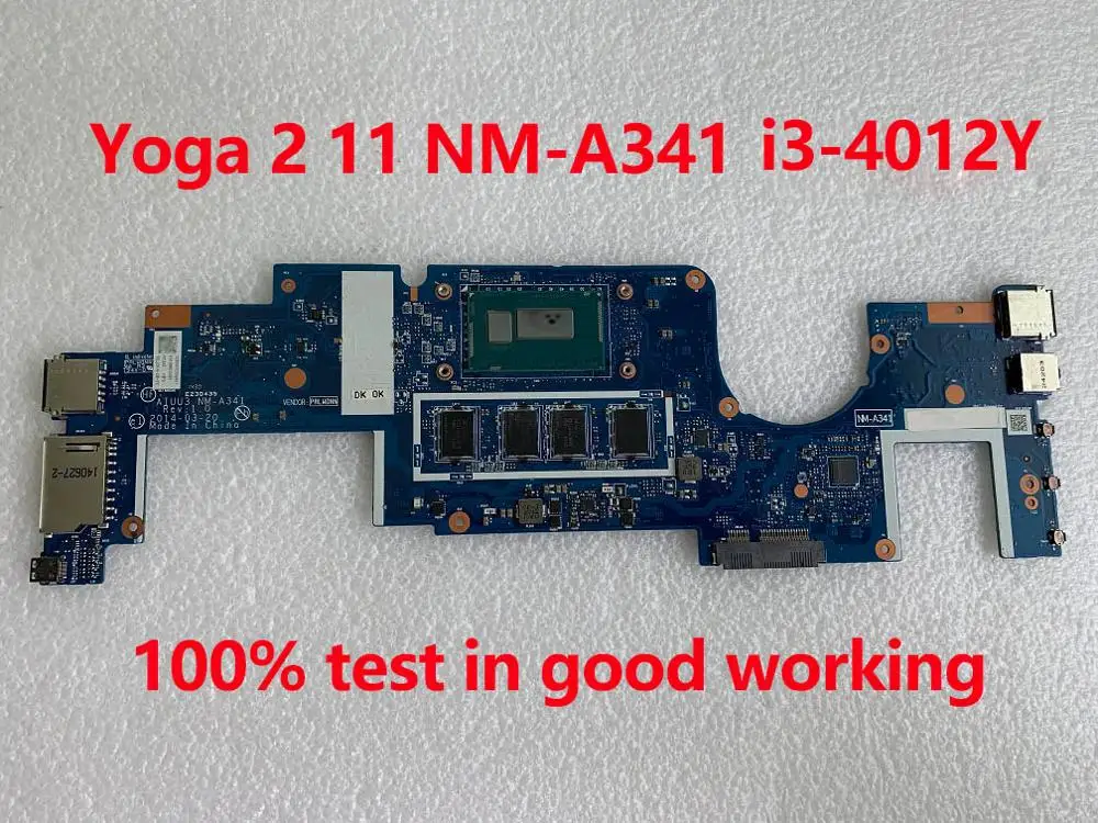 Шели 5B20G04871 для lenovo Yoga 2 11 материнской платы с I3-4012Y SR1C7 NM-A341 2 ГБ