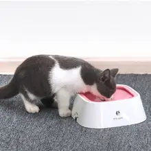 Плавающая миска для домашних животных, защита от брызг, не влажный рот, не скользит, не мокрая борода, дозатор для воды для собак, поилка