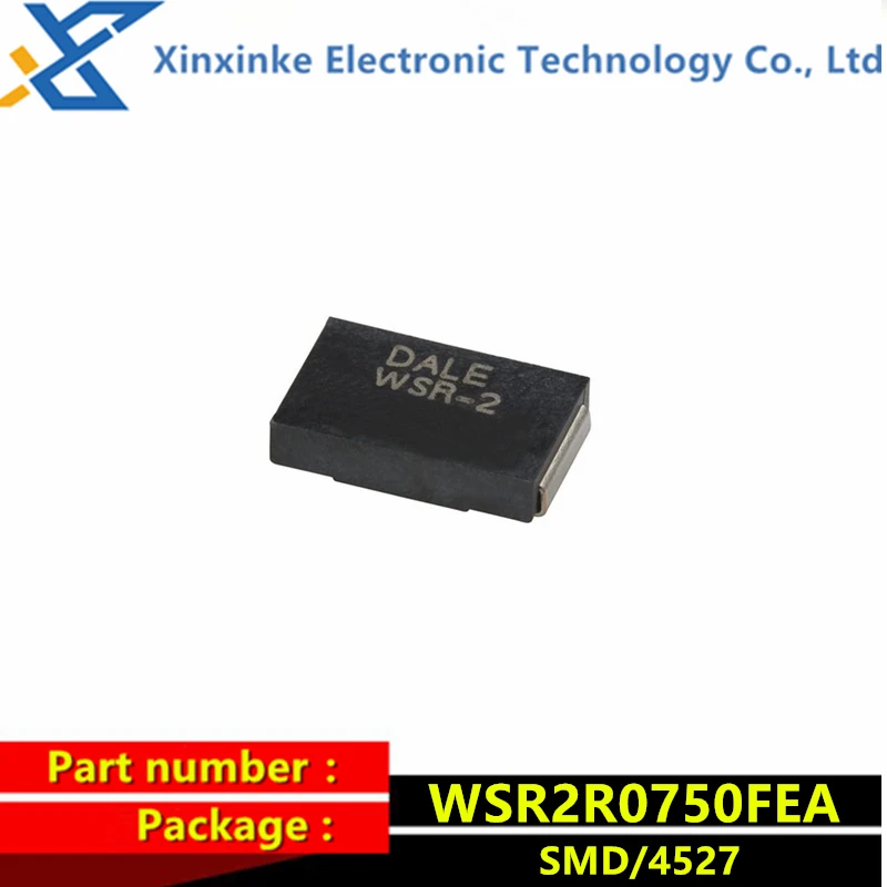 WSR2R0750FEA DALE WSR-2 0.075R 1% 4527 2W 75mR 0.075Ω 75PPM Current Sensing Resistor - SMD .075ohms 2watts New Original Genuine