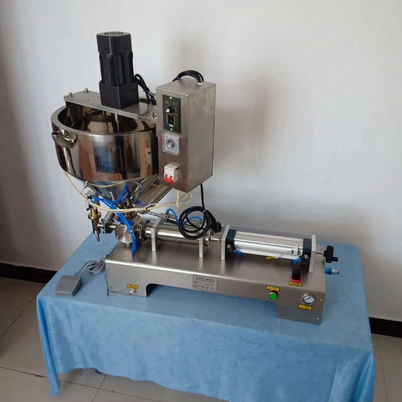 Пневматическая нагревательная машина для наполнения пасты, промышленная одноголовая количественная наполнительная машина из нержавеющей стали
