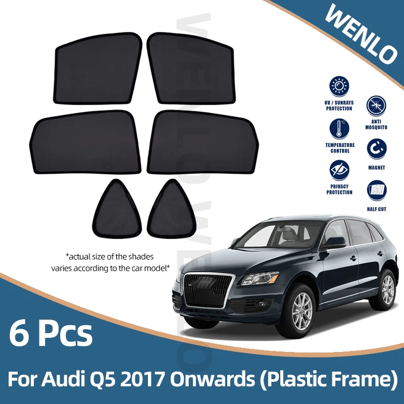 

Customised Car Window Magnetic Sunshades for Audi Q5 8R 2009-2017 1st Generation Window Curtains Sun Visor Cover