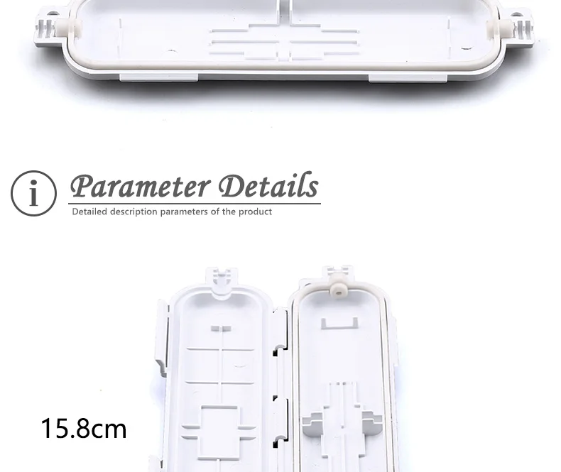 

50pcs Drop cable waterproof protection box Optical fiber Protection box tube heat shrink tubing to protect fiber splice tray