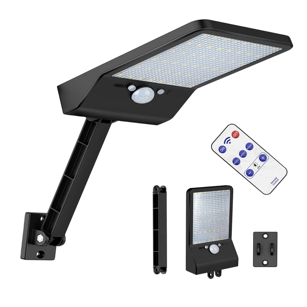 

KDL Led-Solar-Wall-Light Remote-Control Motion-Sensor Yard Street Outdoor Three-Modes Rotable Ip65 Newest
