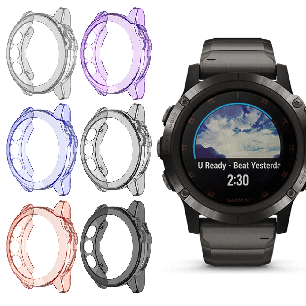 Модный легкий мягкий чехол для Garmin Fenix 5X чехол для часов тонкий ТПУ бампер для Fenix 5 X защитная оболочка аксессуары