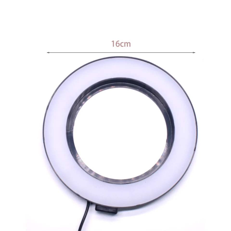 6.3Inch/16cm Ring Light Photographic Lighting with Octopus Tripod Phone clip Ring Lamp  For Youtube Makeup tiktok Video Live