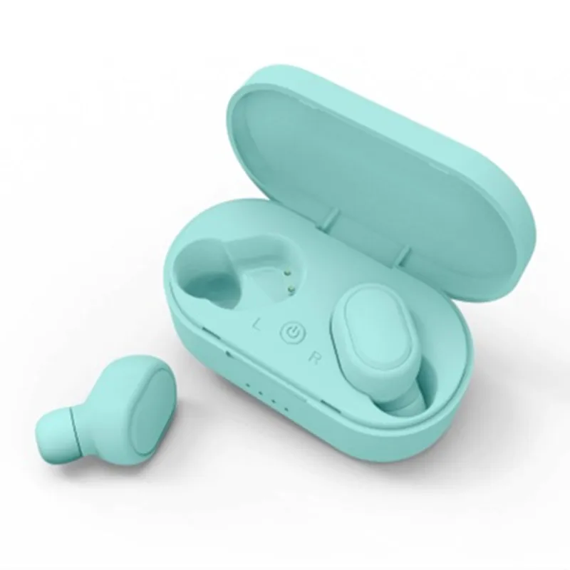 M1 TWS Bluetooth 5,0 наушники для Redmi Airdots Беспроводные наушники с шумоподавлением Микрофон для huawei Xiaomi для iPhone r20 - Цвет: Зеленый