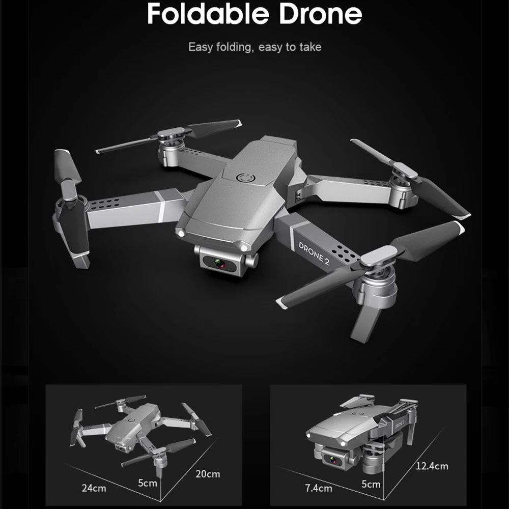 2020 Новый E68 Дрон HD широкоугольный 4K wifi 1080P передача от первого лица фиксированная