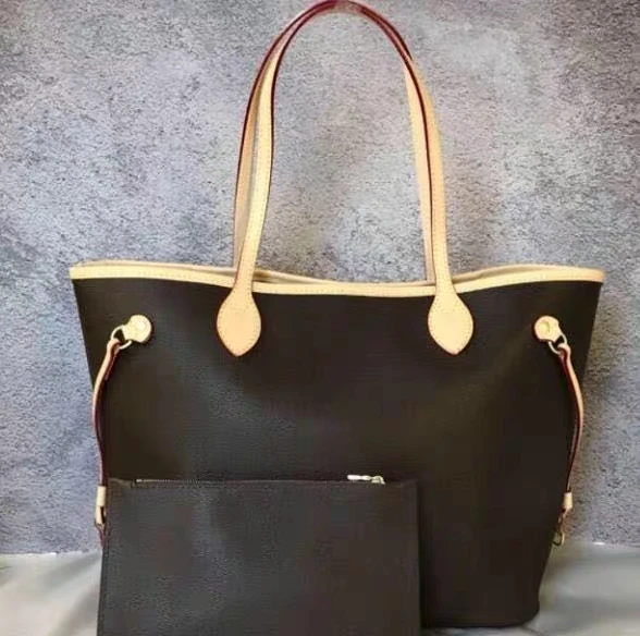 

Hot Sale Vogue Good Quality Tote Handbag Neverful Bags for Women 2019 Composite with Small Purse GM/MM FREE SHIPPING