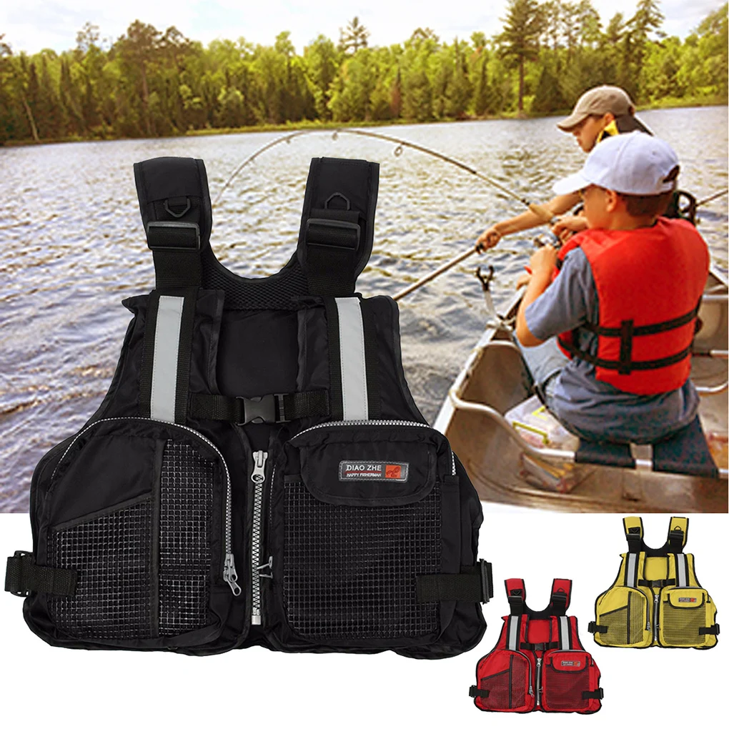 Adult Adjustable Sailing Kayak Vest Outdoor Fly Fishing Boating Jacket