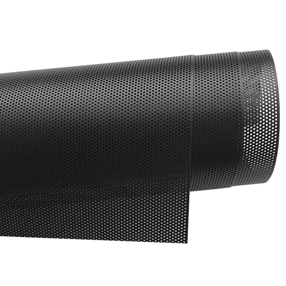 Computer PC Dustproof Cooler Fan Case Cover Black Dust Filter Mesh Roll 1m Length 30cm Width 0.3mm Thickness 0.8mm Mesh Hole