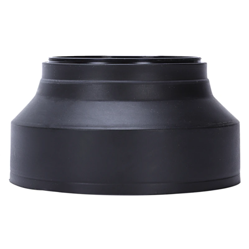

Collapsible 3-Stage 67mm Screw In Rubber Lens Hood for DSLR Camera