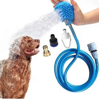 

Dog bath artifact Pet bath nozzle Pet bath brush Cat and dog supplies Silicone massage shower head dog bath pet shower