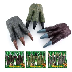 TPR – marionnette à main de dinosaure en caoutchouc souple, modèle de Simulation de tyrannosaure Rex, couverture de griffe, jouet pour enfants, farces d'horreur 
