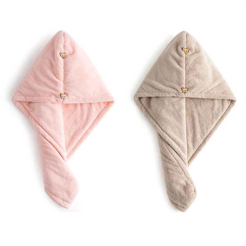 

Women Pure Color Towels Bathroom Coral Fleece Towel Hair Bath Towels For Adults Toallas Serviette De Bain Recznik Handdoeken