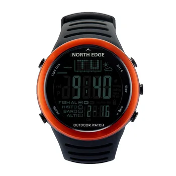 

NORTHEDGE Digital Watches Men Outdoor Watch Clock Fishing Weather Altimeter Barometer Thermometer Altitude Climbing Hiking Hours