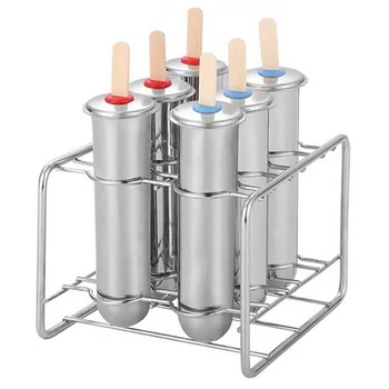

Stainless Steel sicle Mold Ice Cream Stick Brush Home Diy Fruit Innovation Ice Tube Mold