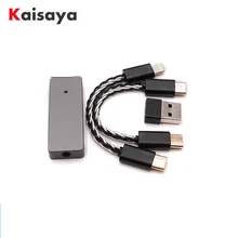 8 ядер Посеребренная линия тип-c портативный DAC декодирующий усилитель DSD hifi усилитель Звуковая карта для Hesa Android apple PC T1115