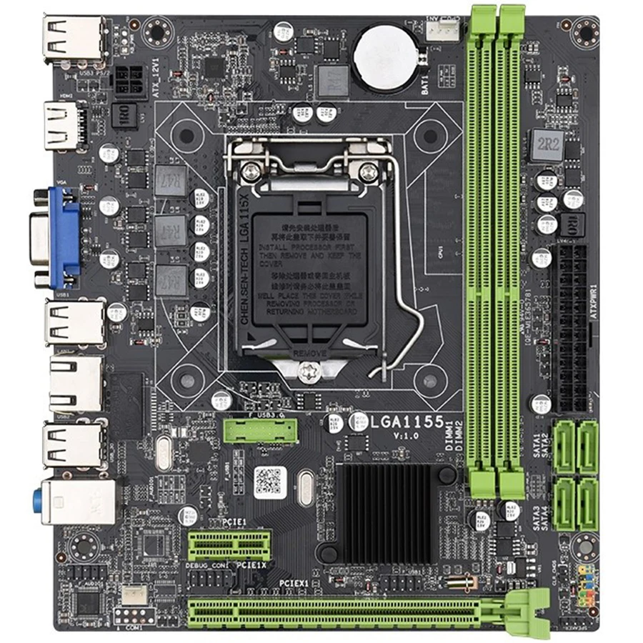 LGA 1155 Motherboard for Intel Core i7 / i5 / i3 / pentium / celeron LGA1155 DDR3 M-ATX Intel Motherboards H61