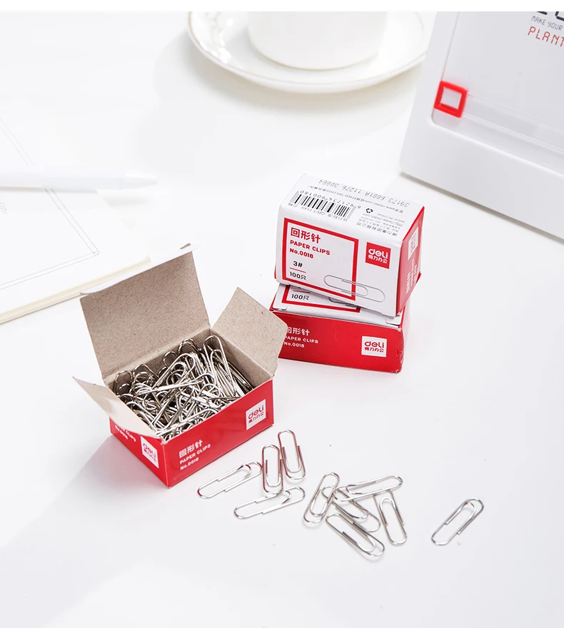 Silver Metal Paper Clip 10 Boxes Notes Classified Clip Photos Tickets Letter Paper Clip Bookmark School Office Supplies 0018