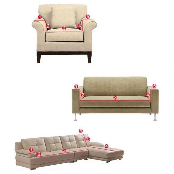 Трикотажная ткань эластичный Универсальный стрейч диване Slipcovers толстый мебельный чехол домашний декор