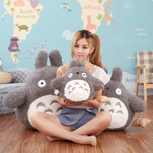 Oreiller en peluche mon voisin Totoro de 20 à 65CM, Style japonais, Studio Ghibli, dessin animé, chat, Animal doux, jouets poupée, cadeau