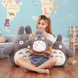 20 65cm kawaii meu vizinho totoro estilo japonês estúdio ghibli anime gato animal de pelúcia macio travesseiro brinquedos boneca almofada presente