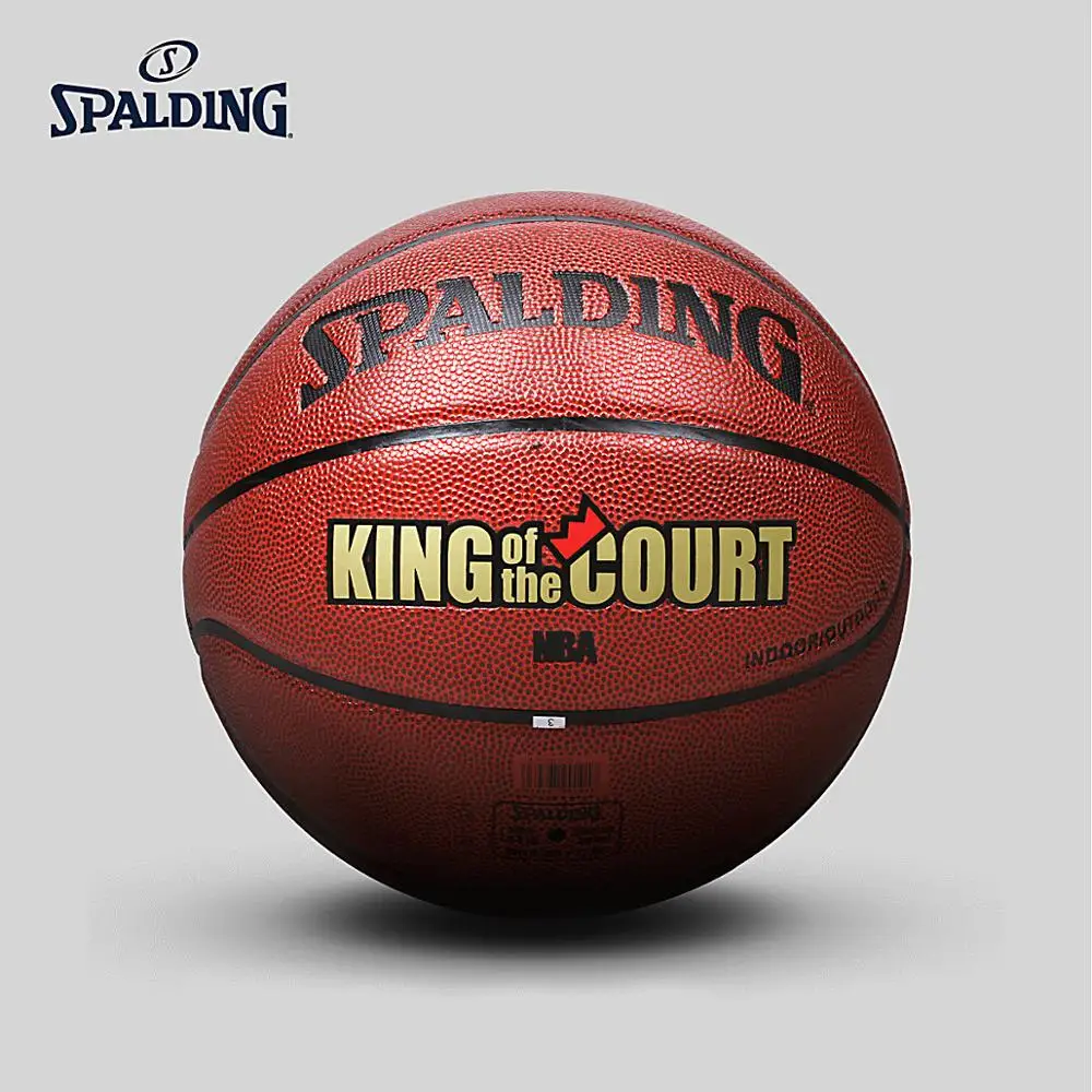 SPALDING Баскетбол Взрослый матч мяч король корта стандартный размер 7 PU материал Крытый Открытый 74-105
