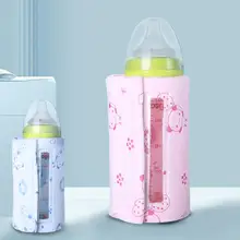 Travel Stroller USB Milk Water Warmer Baby Nursing Bottle Heater Insulated Bag