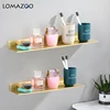 Bathroom Accessories Bathroom Shelf 30/40/50cm Modern Gold Kitchen Wall Shelf Shower Bath Storage Rack Cosmetic Shelf Aluminum ► Photo 1/6