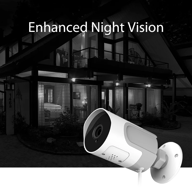 Камера наружного видеонаблюдения YI IoT | 1080 p Full HD | беспроводная | погодоустойчивая | функция ночного видения | двусторонняя аудиосвязь | поддержка SD карты и облачного хранилища