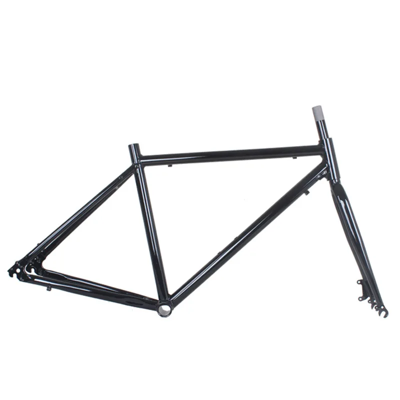 700Cロードバイクフレーム6061アルミ合金高炭素鋼フロント