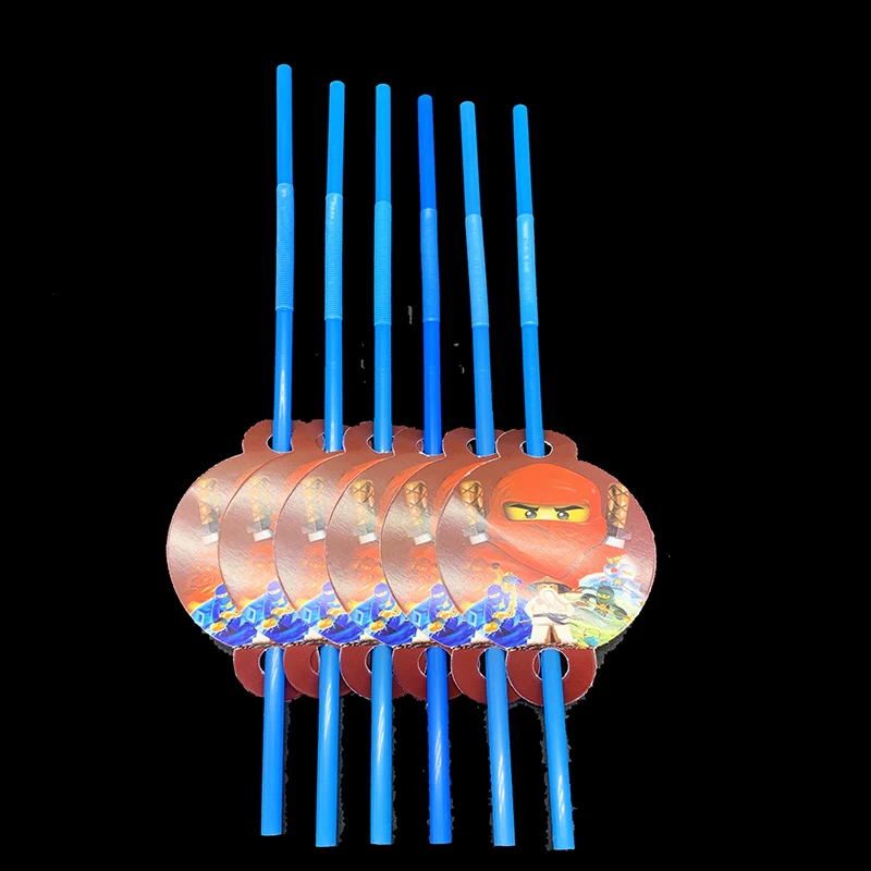 72 шт./лот, новая посуда ниндзя, тема ниндзя, одноразовые тарелки, чашки, соломинки, Ниндзя Go, тематическая вечеринка на день рождения, украшения для 20 человек