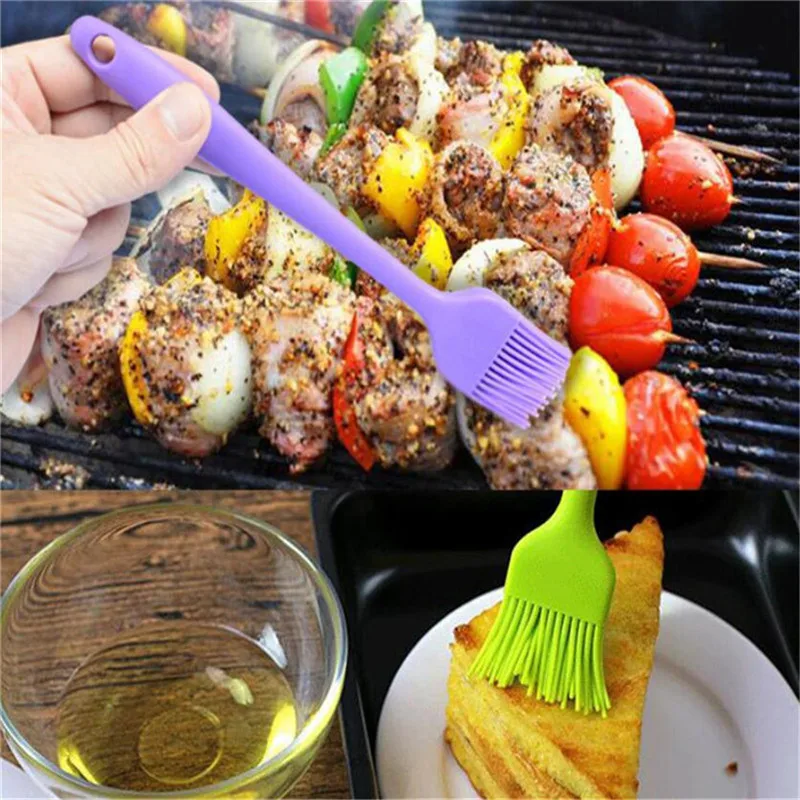 barbecue tool kitchen tool silicone barbecue brush silicone baking brush liquid oil pen butter pastry tableware 1pcs