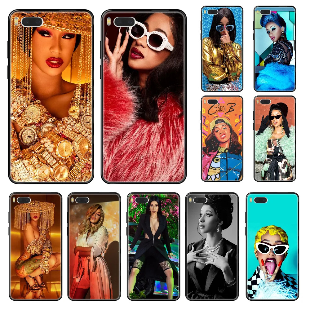 Чехол для телефона Rapper Cardi B CardiB Xiaomi Redmi Mi 3 5 6 8 9 A1 2 Max3 Mix2 X SE Lite Pro черный роскошный