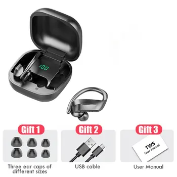 

Wireless Bluetooth for Jogging 5.0 Earphones Tws Ear Hook Headset IPX6 Waterproof Sport Earbuds For Android Ios Phone