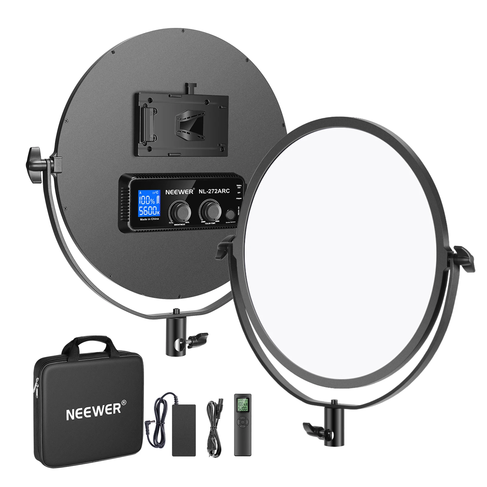 Neewer 14-Inch Round LED Video Light Panel with 2.4G Wireless Remote, Ultra Thin 45W LED Soft Light for YouTube Live Stream Game Neewer 14-Inch Round LED Video Light Panel with 2.4G Wireless Remote, Ultra Thin 45W LED Soft Light for YouTube Live Stream Game