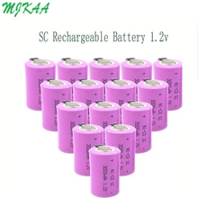 MJKAA 15 шт. SC 1,2 в 3000 мАч Ni-Cd аккумуляторная батарея Sub C NICD батареи розовый для электрической дрели шуруповерт