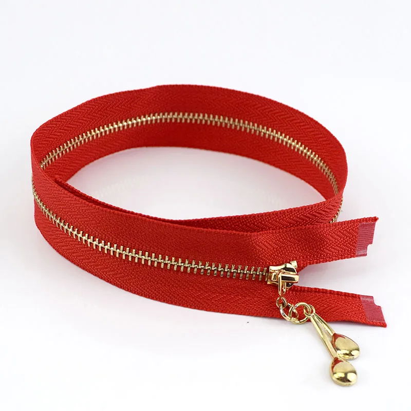 Meetee 2 шт. 40-70 см 3# металлическая молния открывающаяся Капля воды для шитья сумки кошелек одежда портной аксессуары куртка молния - Цвет: Красный