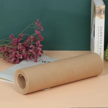 

30 Meters Brown Kraft Wrapping Paper Roll For Wedding Birthday Party Gift Wrapping Parcel Packing Art Craft