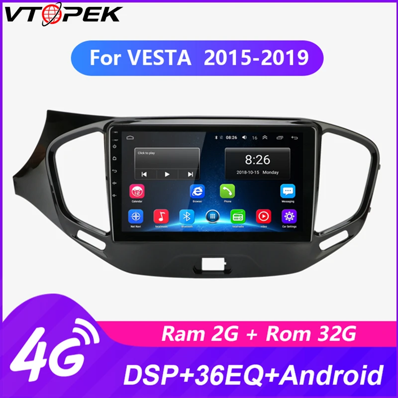  Vtopek Android Car Radio Multimedia Video Player For LADA Vesta Cross Sport 2015-2019 Navigation GP