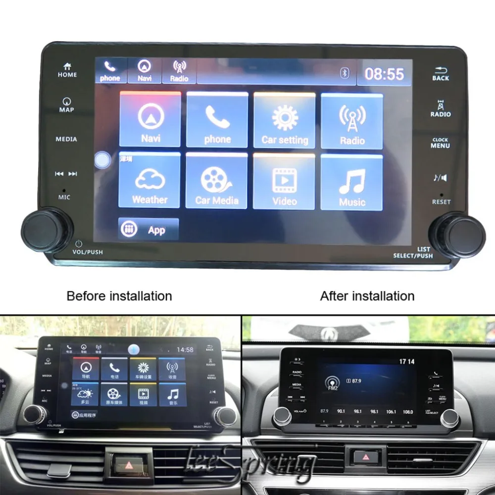 Обновленный оригинальный автомобильный экран Android 4 медиаплеер для Honda Accord 10 (2018)