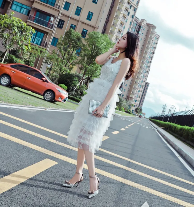 

Thin Heeled Pointed-Toe High Heel Shoes 2019 Autumn New Style Online Celebrity French Bow Semi-high Heeled Banquet WOMEN'S Shoes