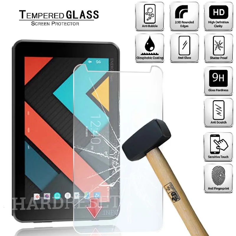 

Tablet Tempered Glass Screen Protector Cover for Energy Sistem Tablet Neo 2 7.0 Full Coverage Anti-Fingerprint Tempered Film
