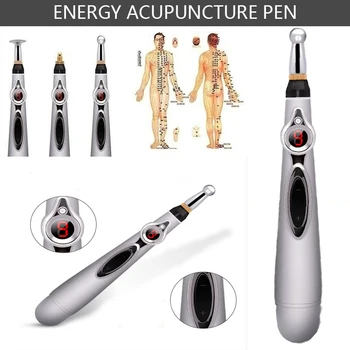 

2019 Newst Electronic Acupuncture Pen Electric Meridians Laser Therapy Heal Massage Pen Meridian Energy Pen Relief Pain Tools